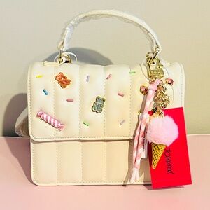 🧸🍦BETSEY JOHNSON ✨VIRAL✨ Gummy Bear Top Handle Crossbody & Ice Cream Bag Charm